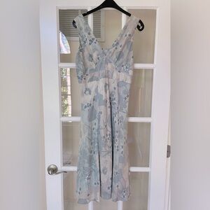 100% Silk Watercolor Dress by Jigsaw London-- US Size 4-6 (UK size 10)